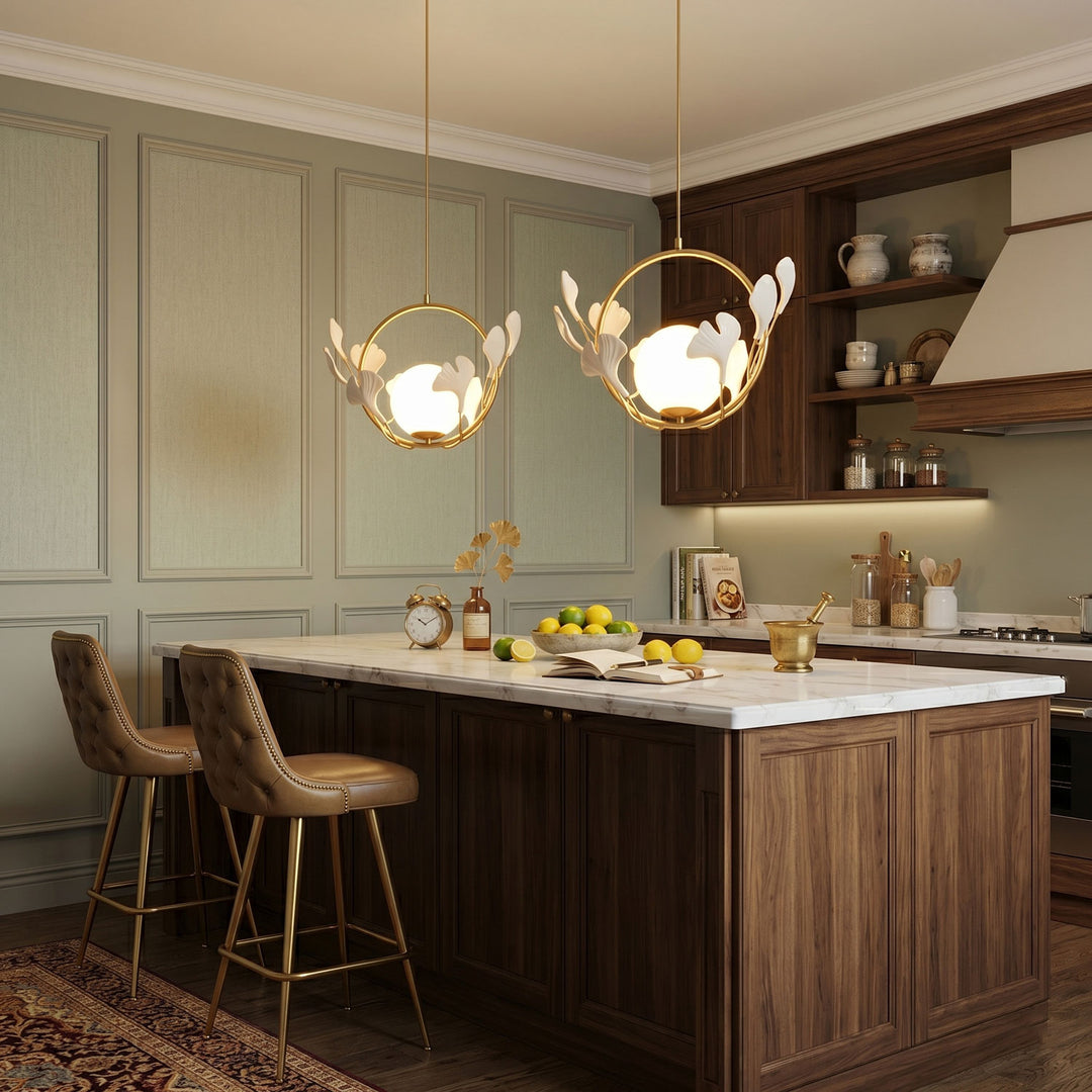 Gingko Halo Glass Pendant Lamp - Vakkerlight