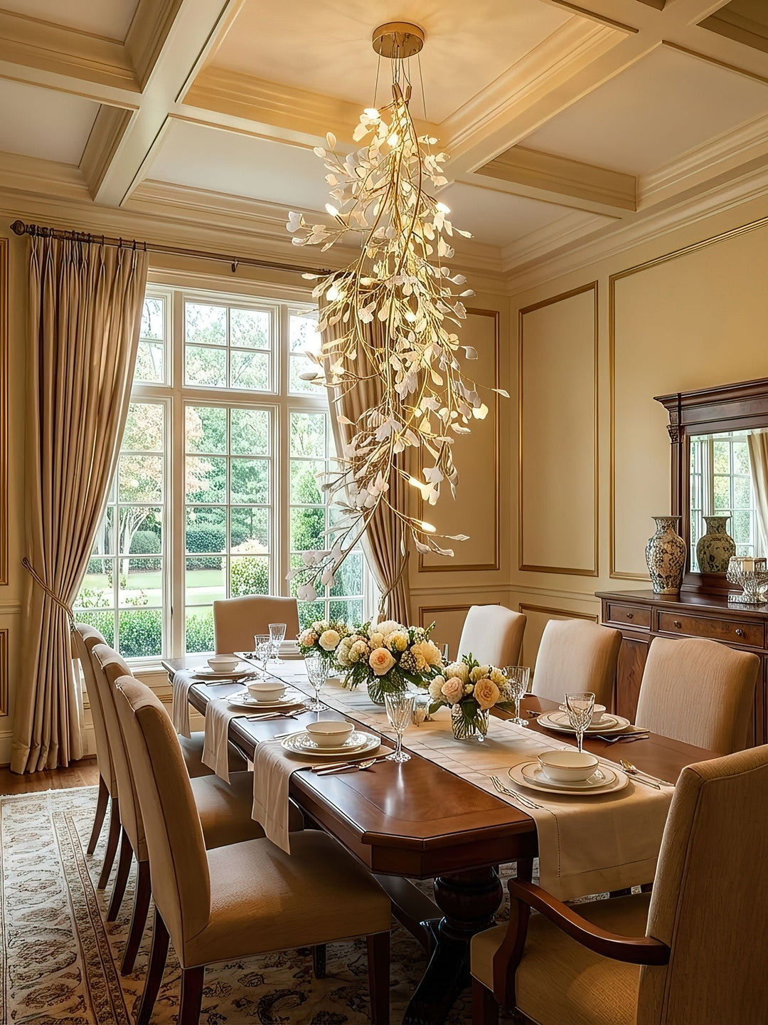 Gingko Long Branch Chandelier - Vakkerlight