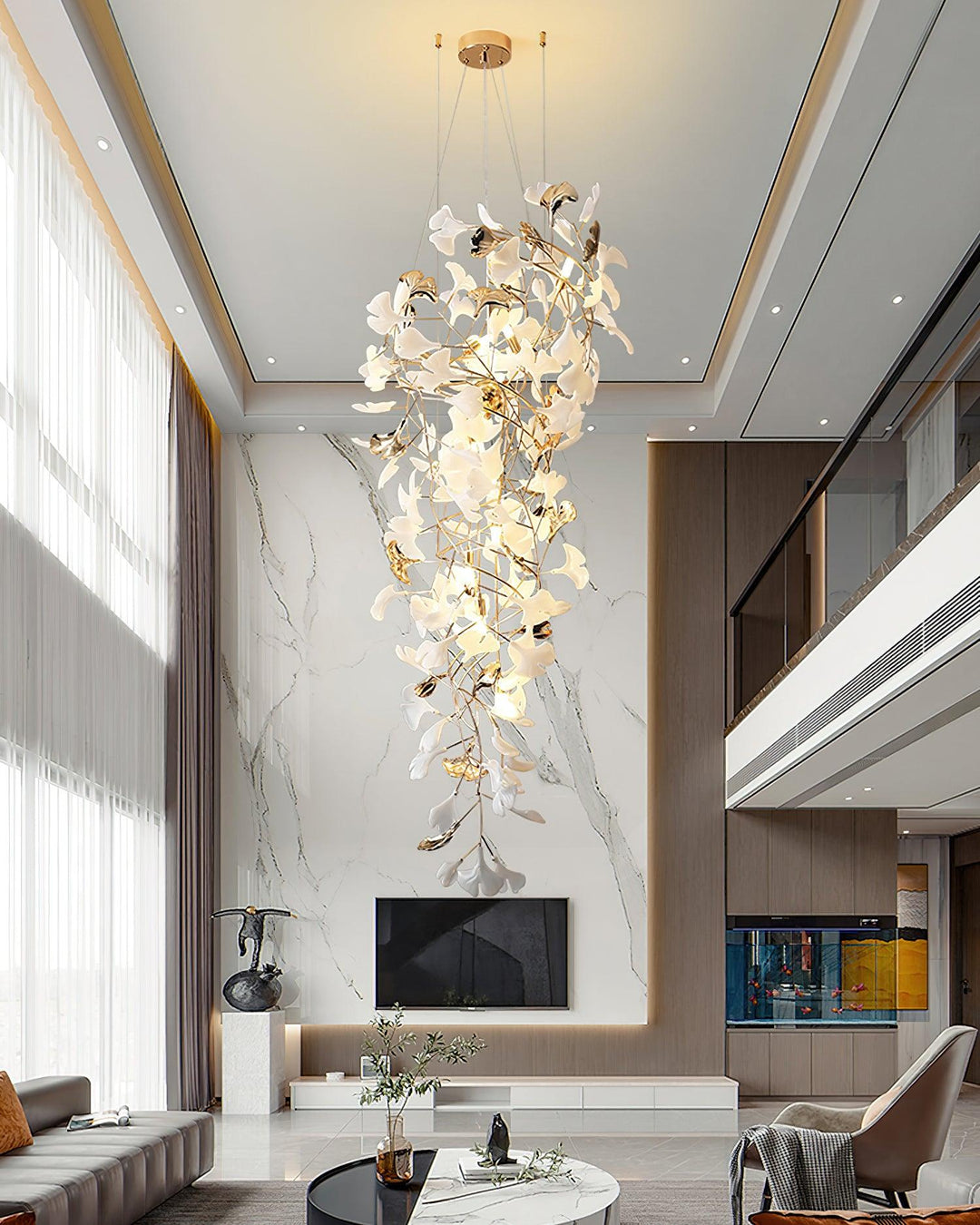 Gingko Ojo Chandelier - Vakkerlight