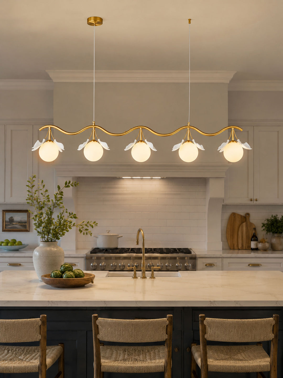 Gingko Orb Chandelier - Vakkerlight