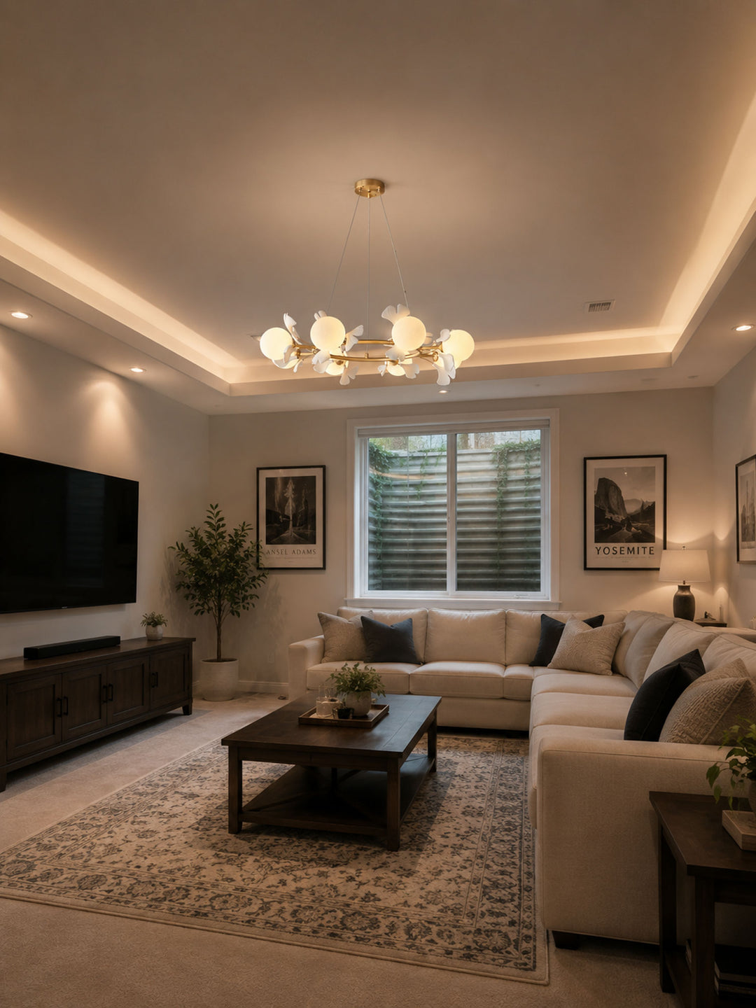 Gingko Orb Chandelier - Vakkerlight