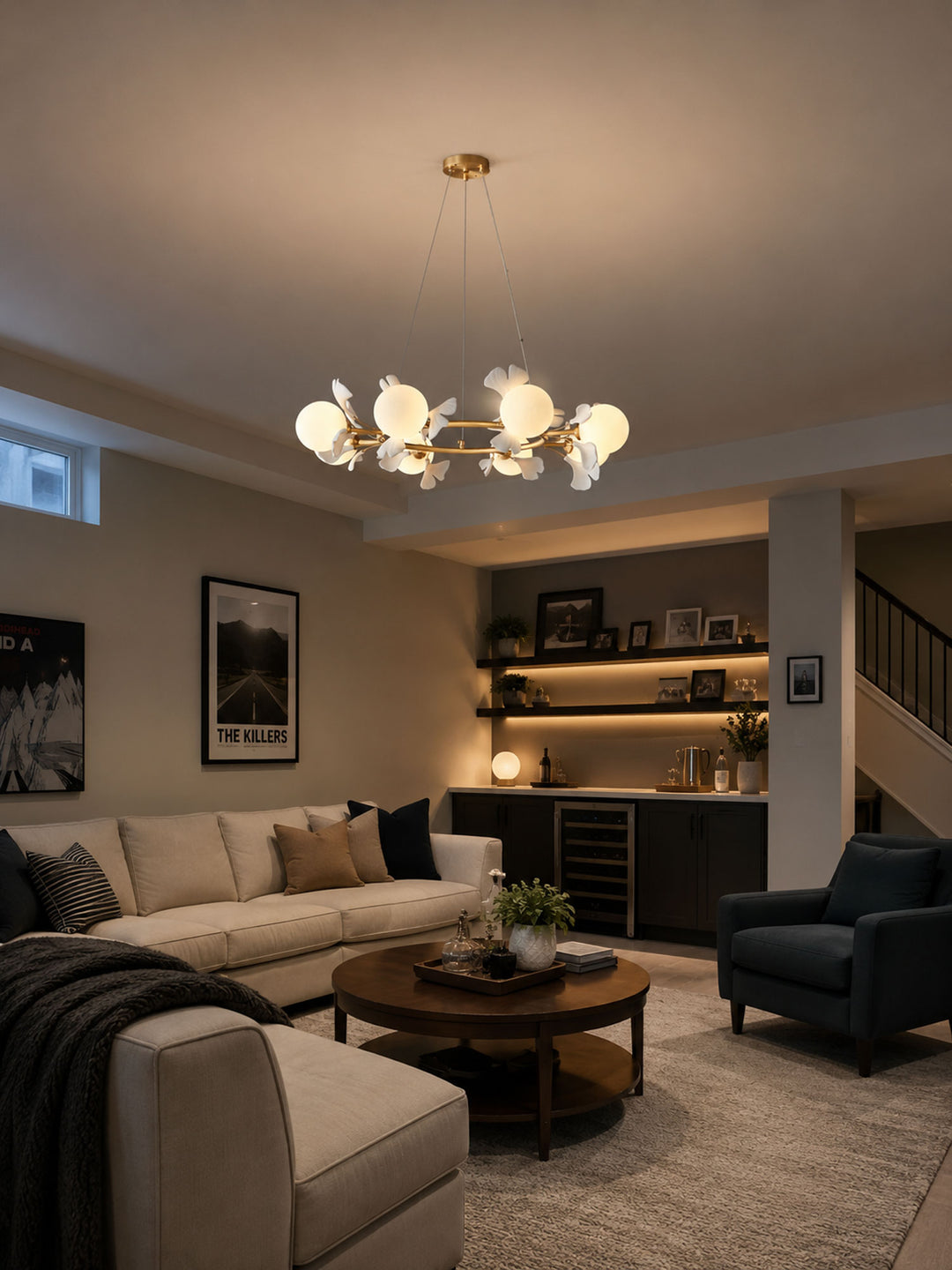 Gingko Orb Chandelier - Vakkerlight