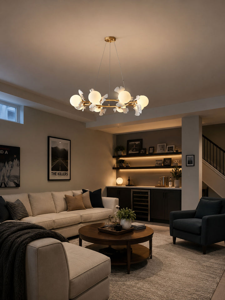 Gingko Orb Chandelier - Vakkerlight