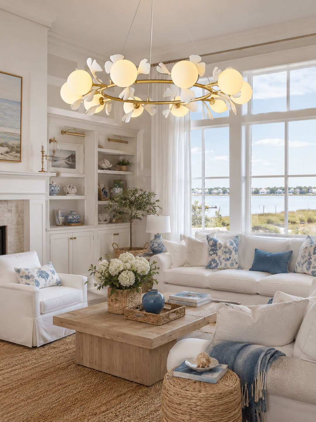 Gingko Orb Chandelier - Vakkerlight