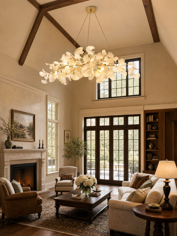 Gingko Plume Chandelier - Vakkerlight