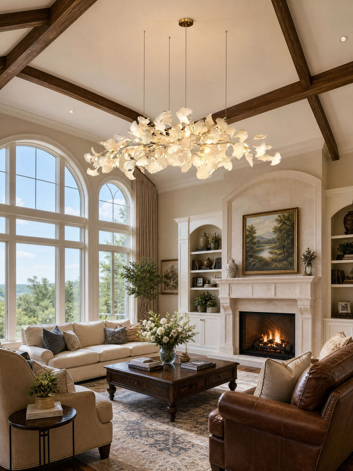 Gingko Plume Chandelier - Vakkerlight