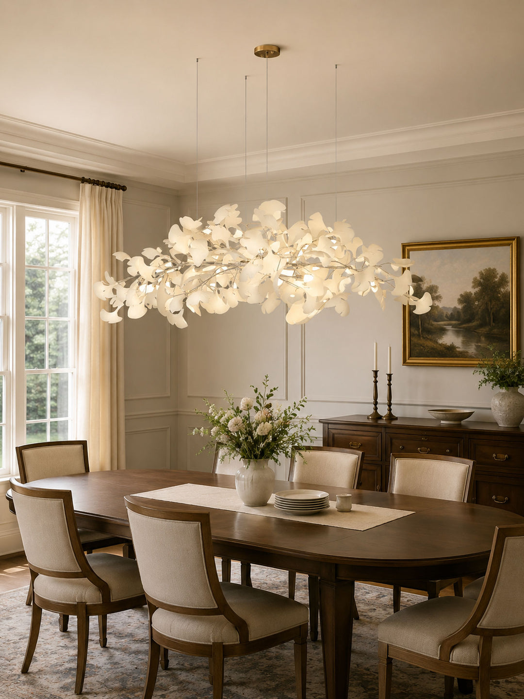Gingko Plume Chandelier - Vakkerlight