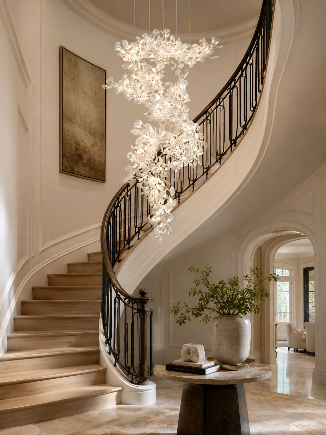 Gingko Vortex Chandelier - Vakkerlight