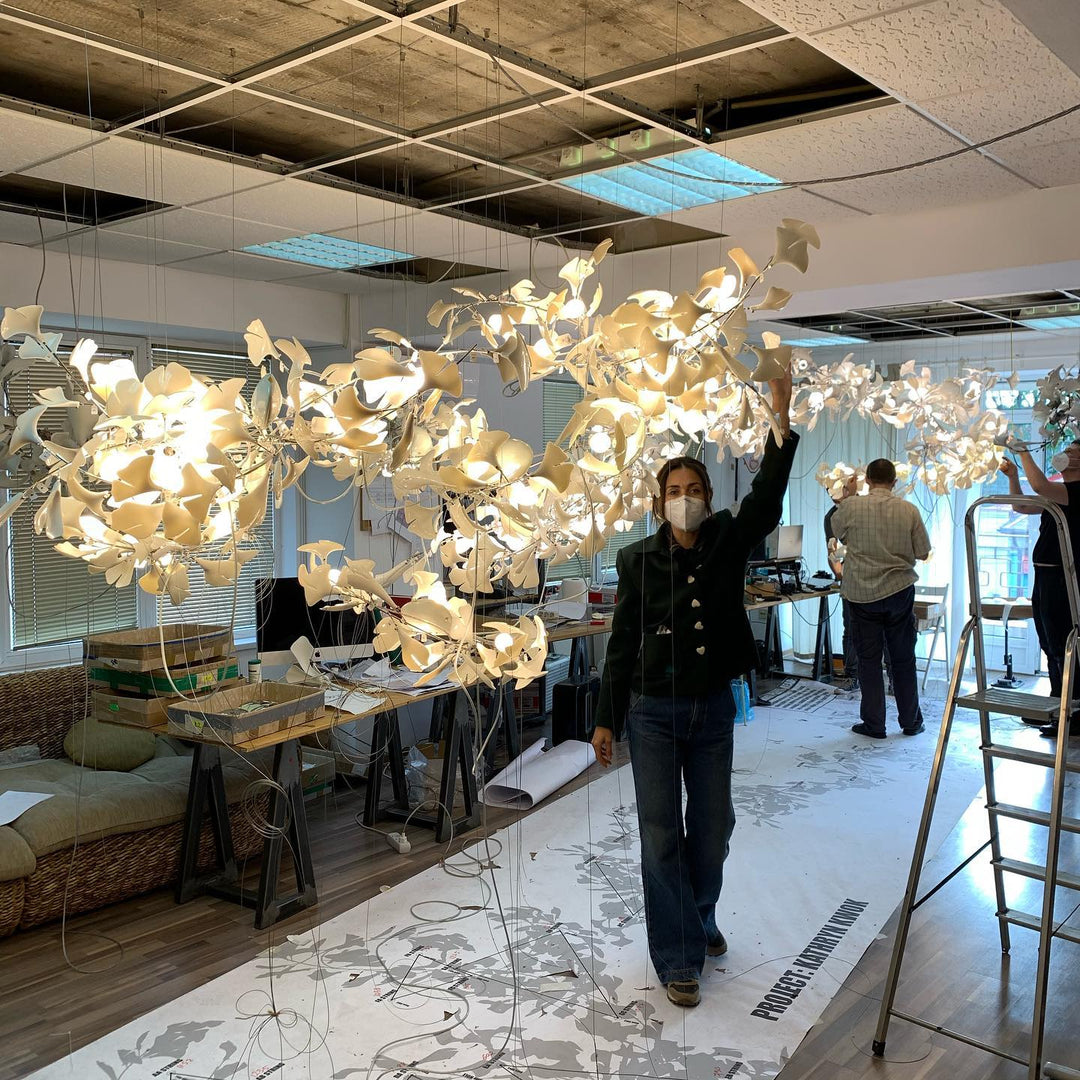 Gingko Leaves Chandelier