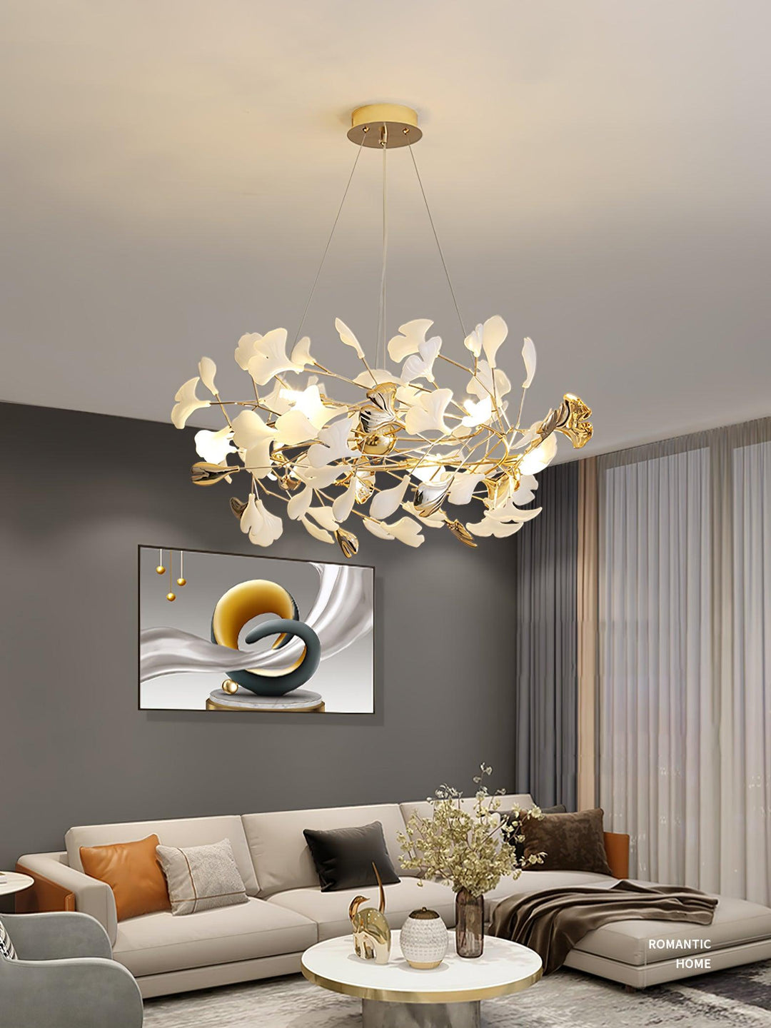 Gingko Chandelier H - Vakkerlight