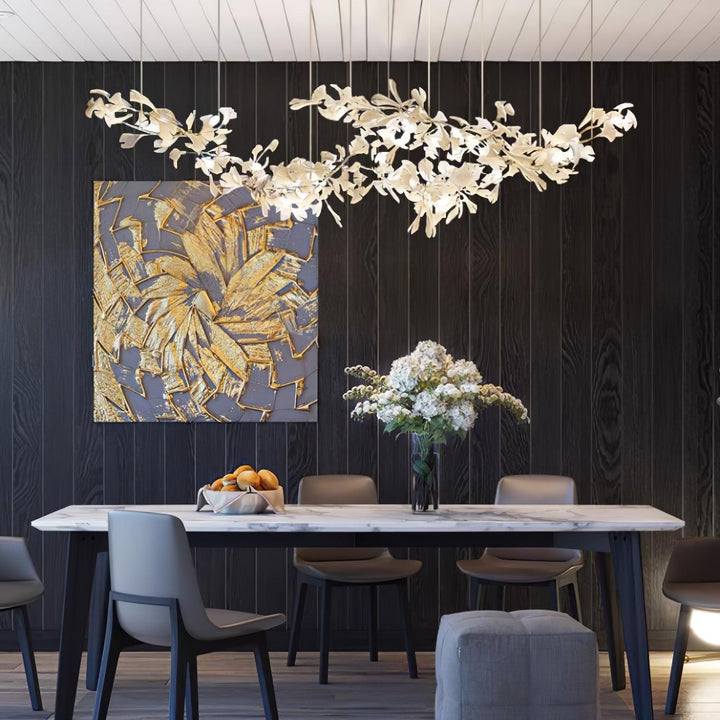 Double Layer Combination Gingko Chandelier - Vakkerlight