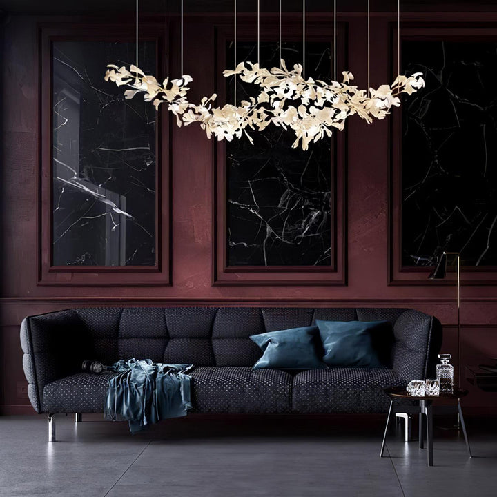 Double Layer Combination Gingko Chandelier - Vakkerlight