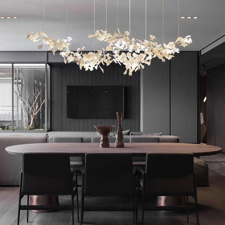 Double Layer Combination Gingko Chandelier - Vakkerlight