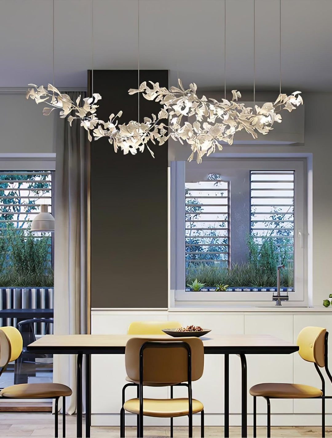 Double Layer Combination Gingko Chandelier - Vakkerlight