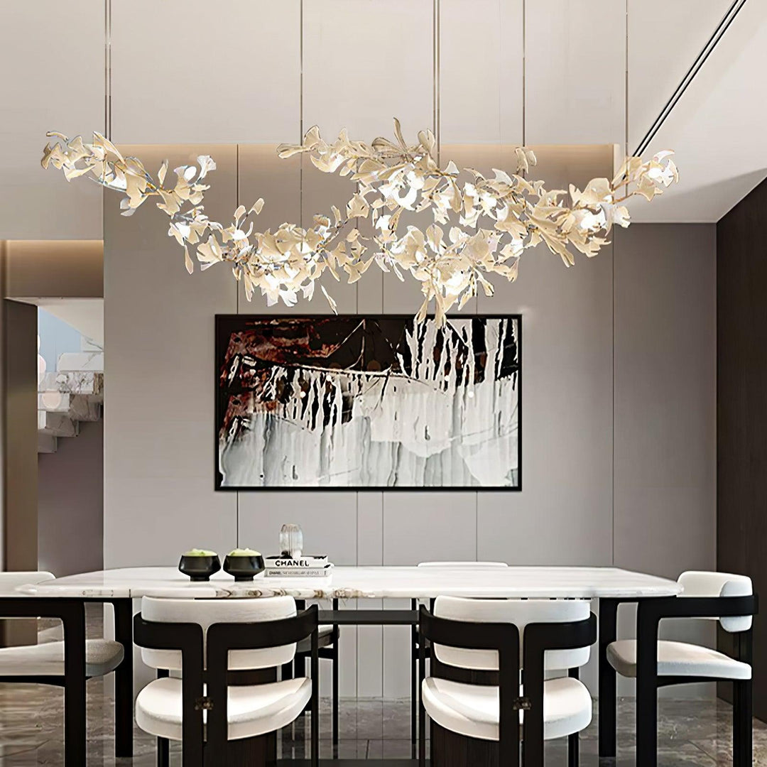 Double Layer Combination Gingko Chandelier - Vakkerlight