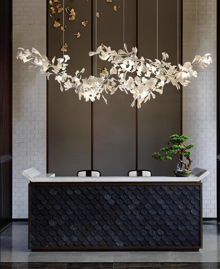 Double Layer Combination Gingko Chandelier - Vakkerlight