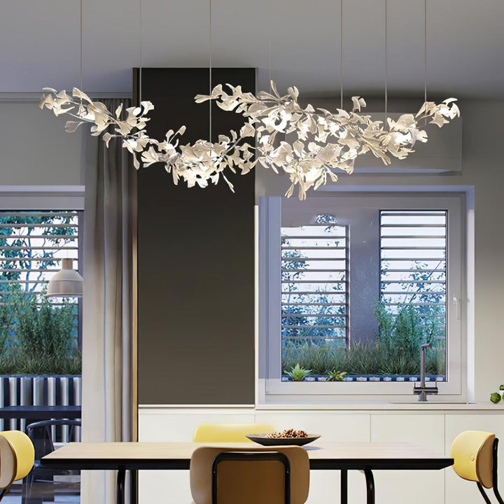 Double Layer Combination Gingko Chandelier - Vakkerlight