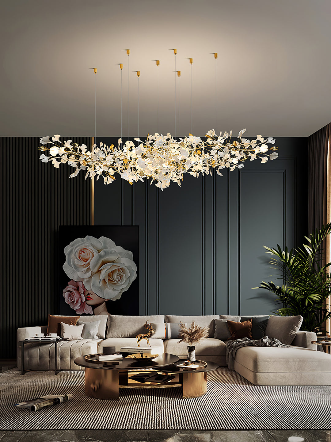 Gingko Chandelier Z