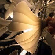 Gold White Leaves Combination Gingko Chandeliers - Vakkerlight