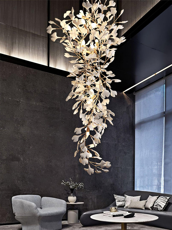 Gingko Long Branch Chandelier - Vakkerlight