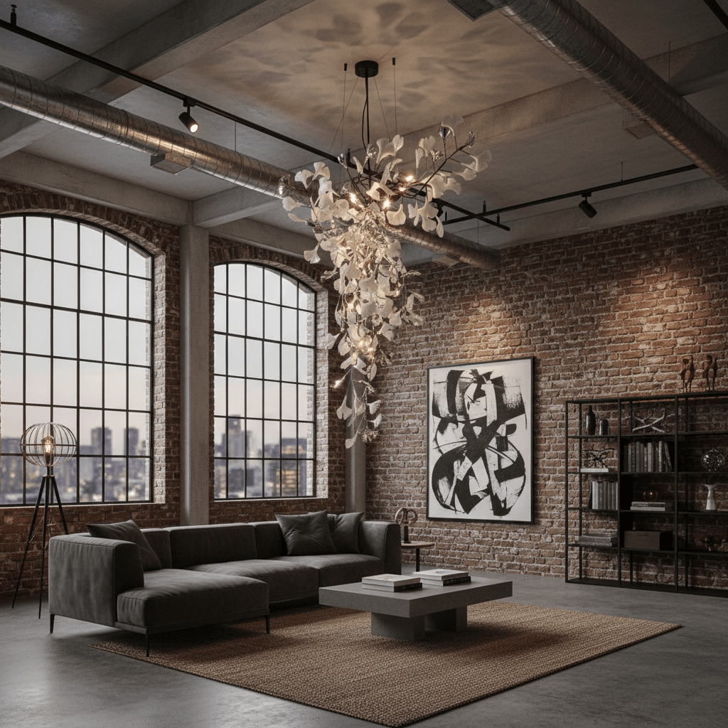 Ginkgo Tip Tlying Chandelier - Vakkerlight