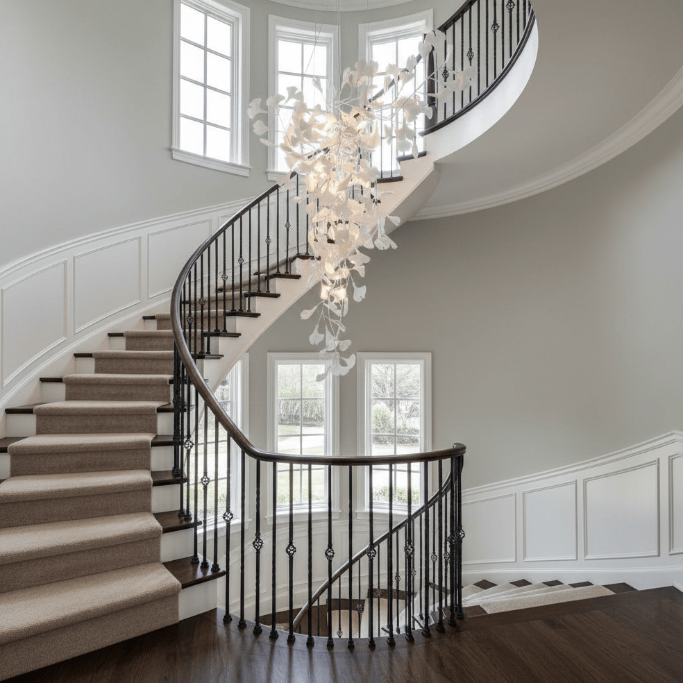Ginkgo Tip Tlying Chandelier - Vakkerlight