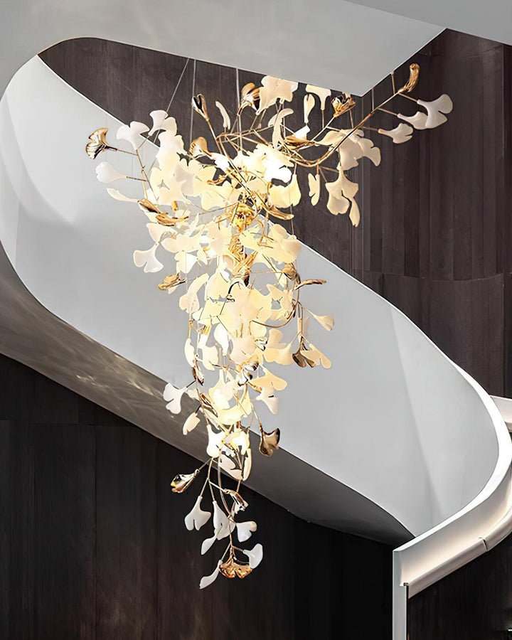 Ginkgo Tip Tlying Chandelier - Vakkerlight