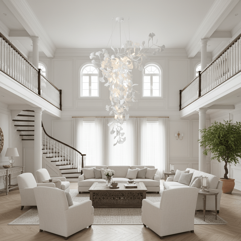 Ginkgo Tip Tlying Chandelier - Vakkerlight