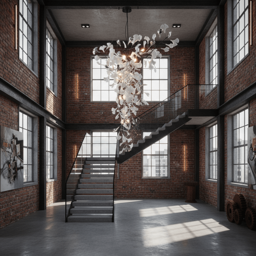 Ginkgo Tip Tlying Chandelier - Vakkerlight