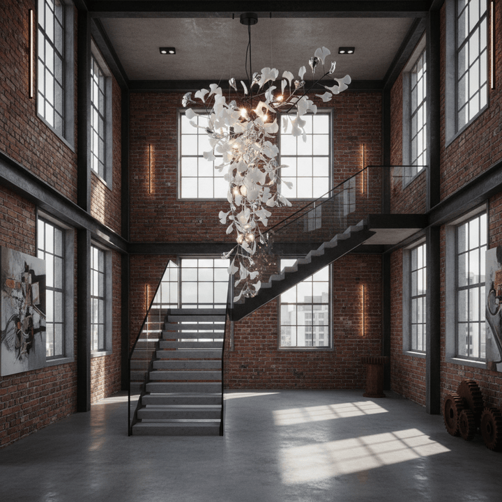 Ginkgo Tip Tlying Chandelier - Vakkerlight