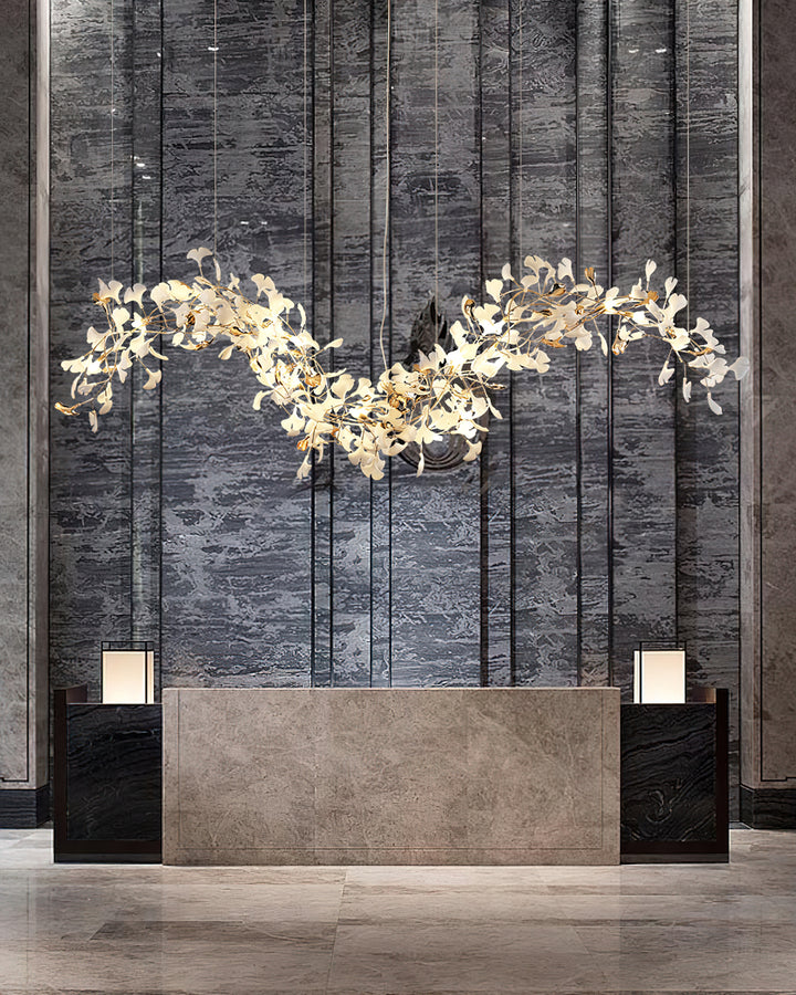 Ginkgo Tip Tlying Chandelier - Vakkerlight