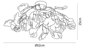 Ginkgo Plafondlamp — Dimension drawings 3