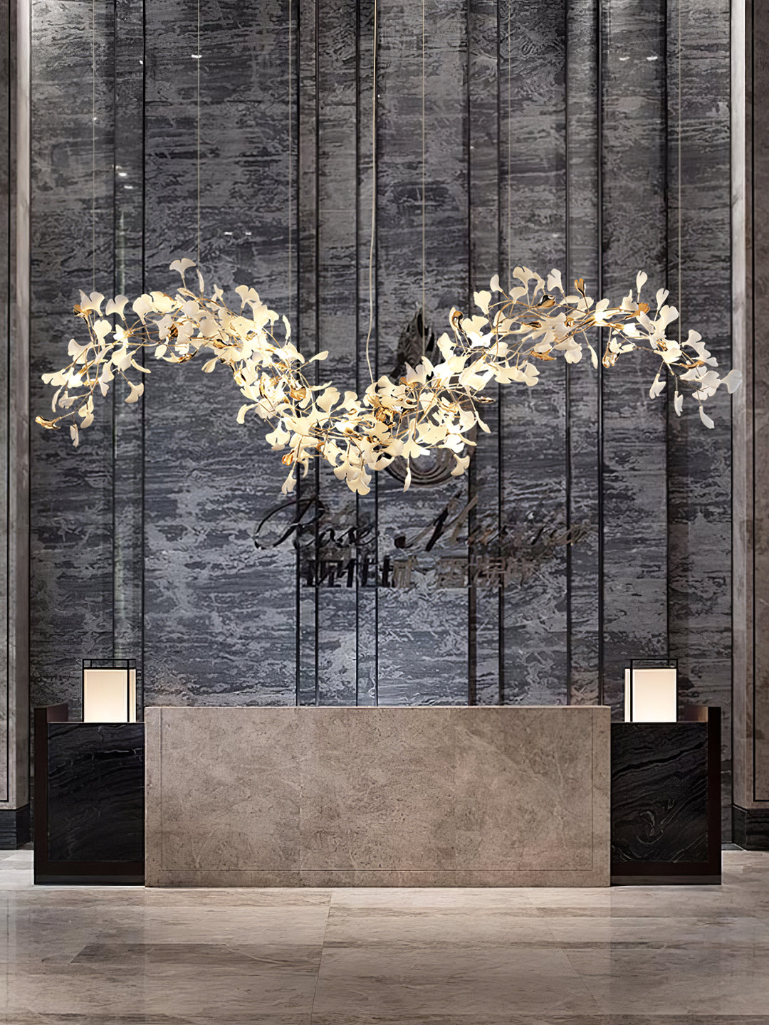 Ginkgo Tip Tlying Chandelier - Vakkerlight