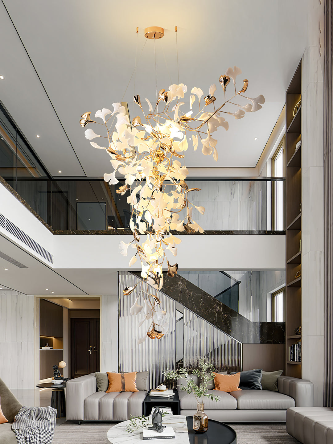 Ginkgo Tip Tlying Chandelier - Vakkerlight