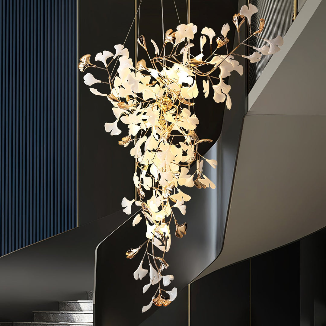 Ginkgo Tip Tlying Chandelier - Vakkerlight