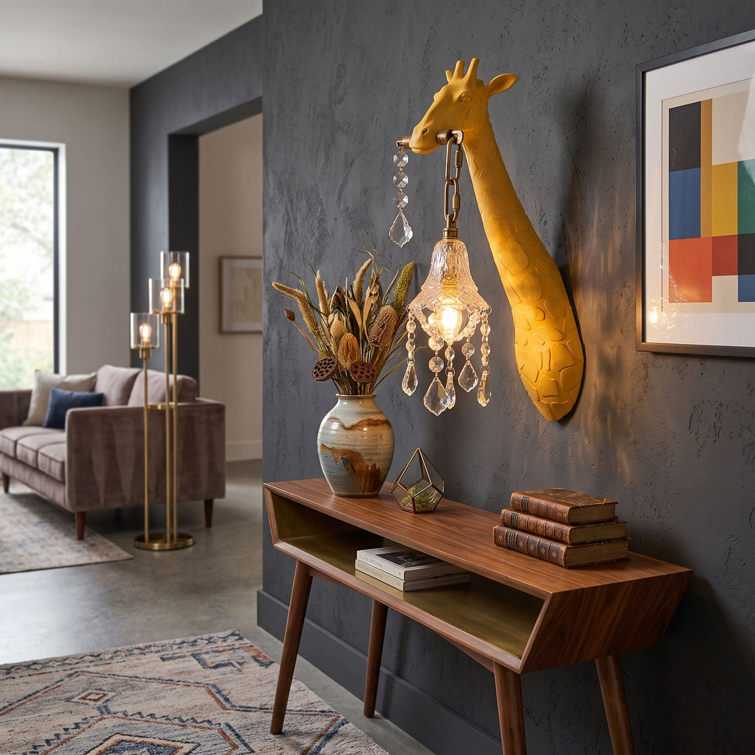 Giraffe Crystal Wall Lamp
