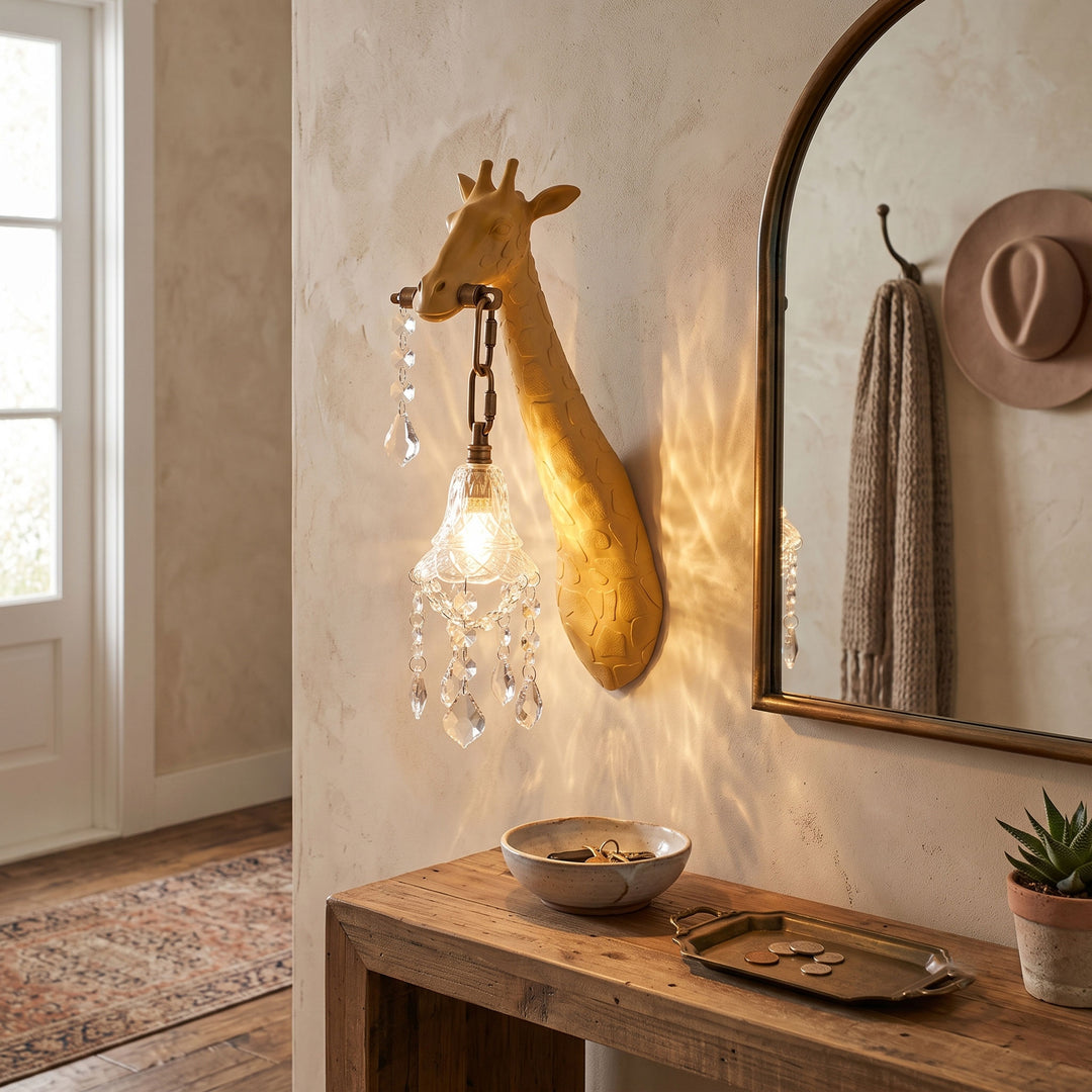 Giraffe Crystal Wall Lamp