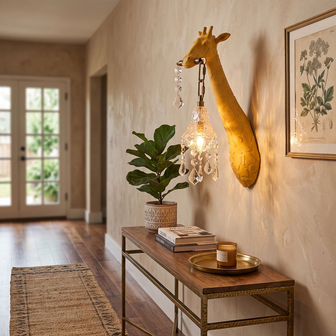 Giraffe Crystal Wall Lamp