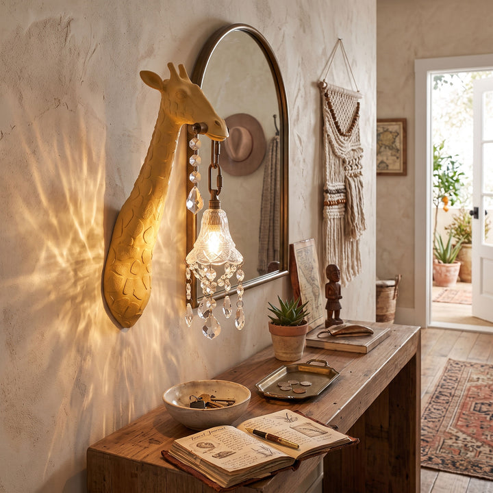 Giraffe Crystal Wall Lamp