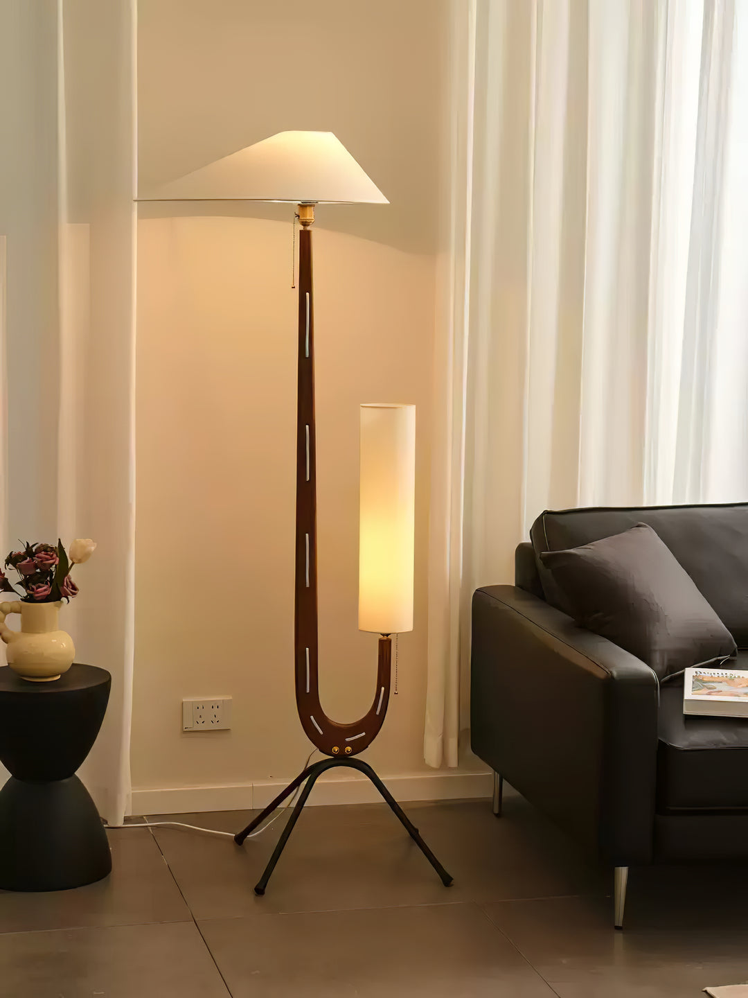 Giraf vloerlamp