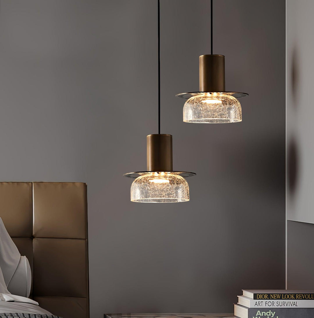 Glacier Crackle Glass Pendant Lamp - Vakkerlight