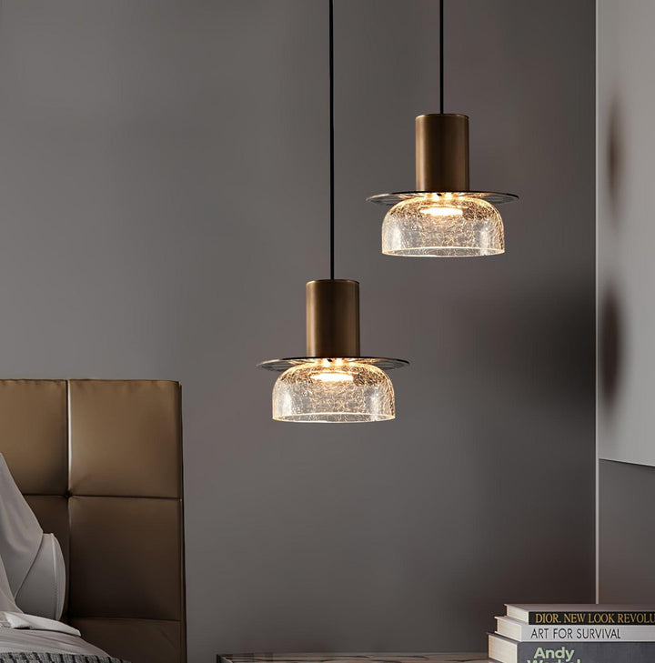 Glacier Crackle Glass Pendant Lamp - Vakkerlight