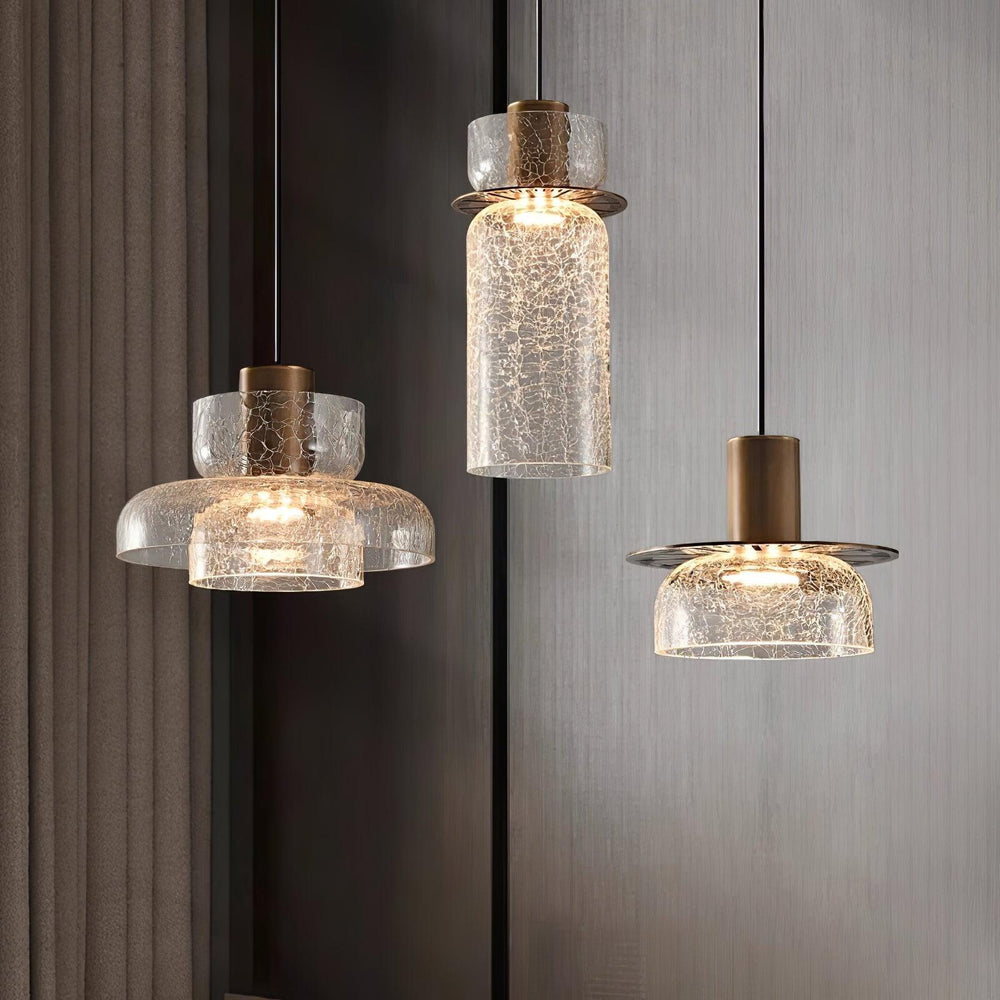 Glacier Crackle Glass Pendant Lamp - Vakkerlight