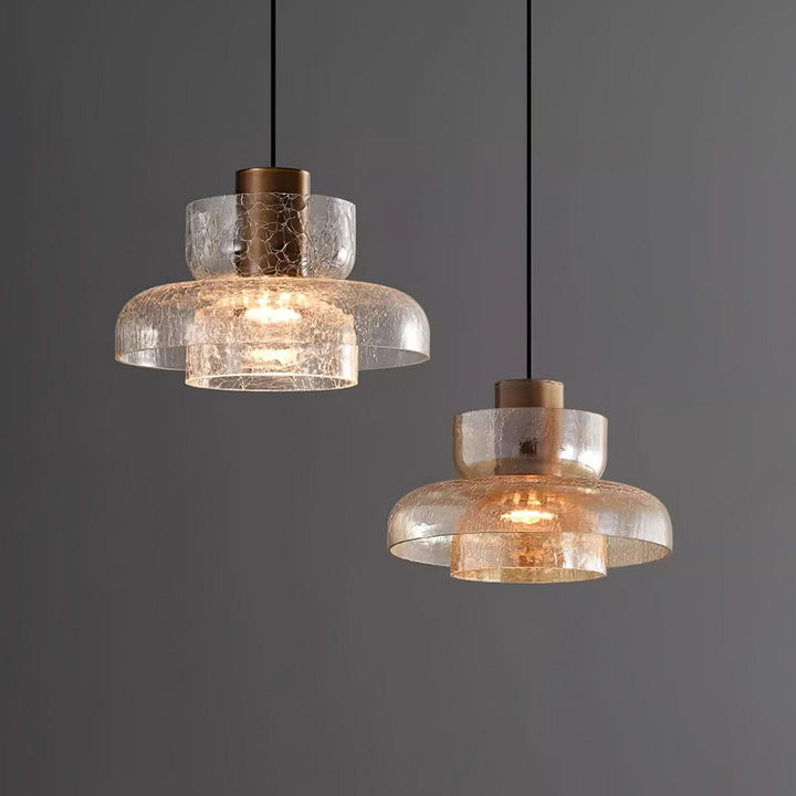 Glacier Crackle Glass Pendant Lamp - Vakkerlight