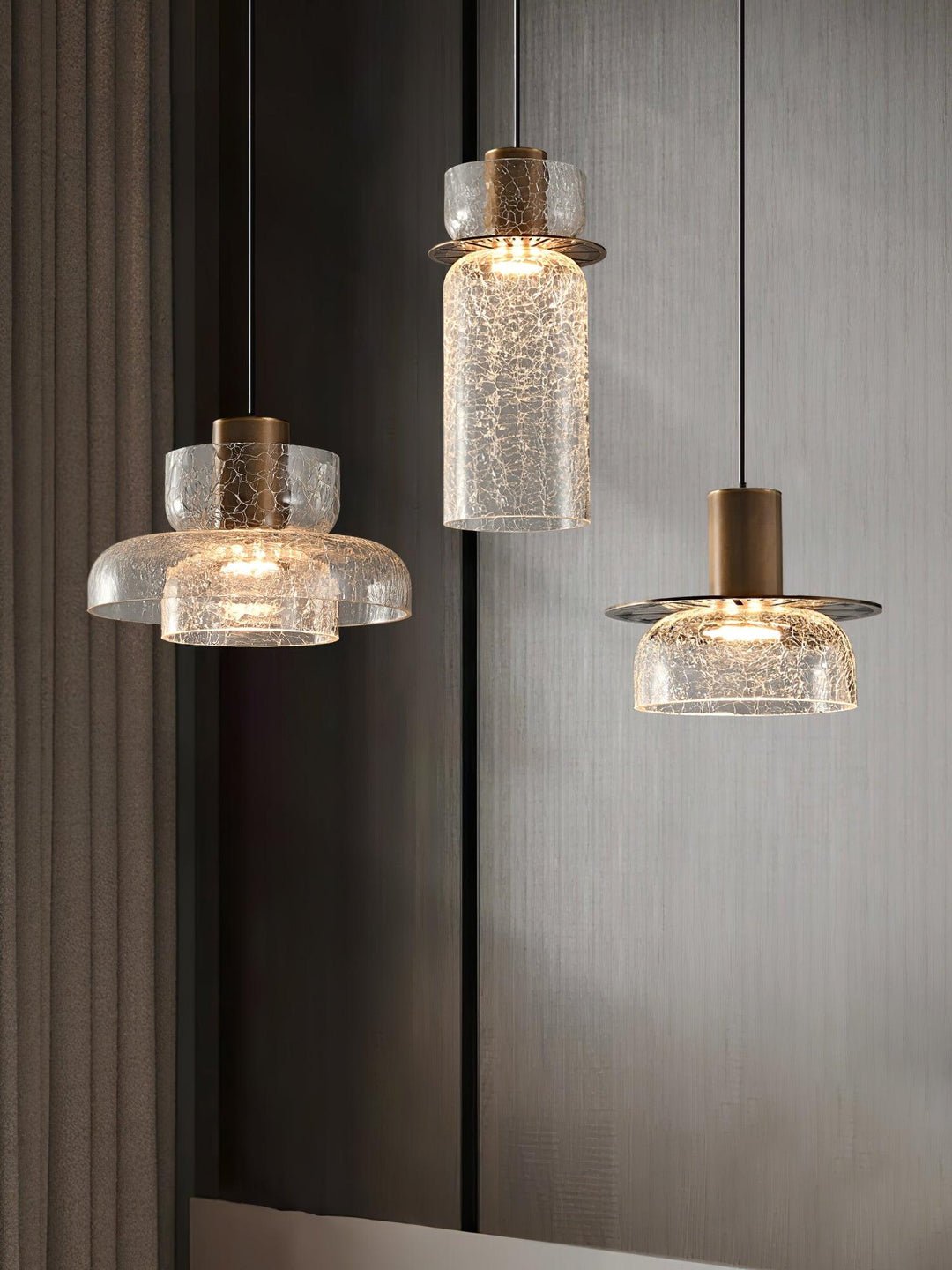 Glacier Crackle Glass Pendant Lamp - Vakkerlight