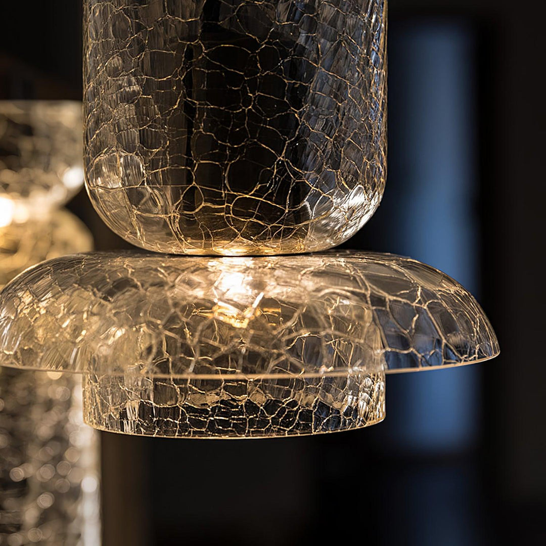 Glacier Crackle Glass Pendant Lamp - Vakkerlight