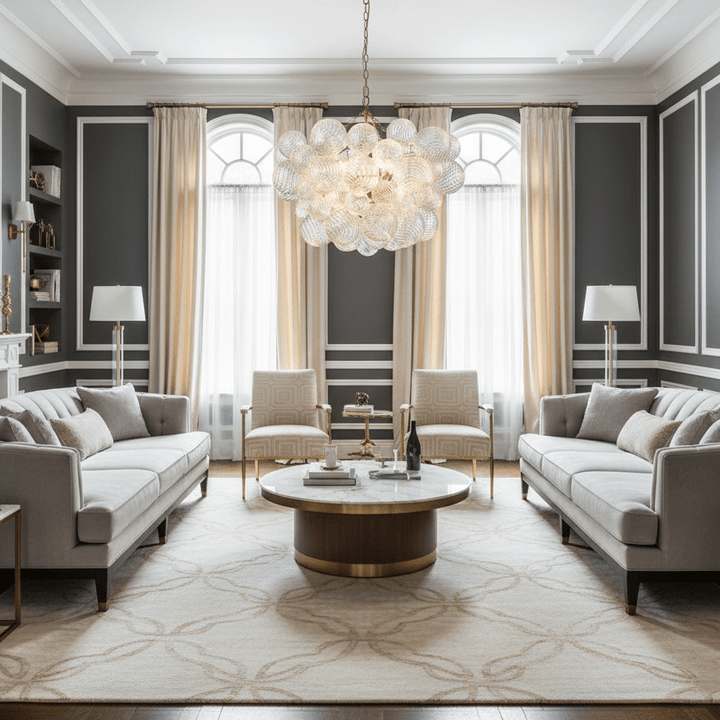 Glass Ball Bubbles Chandelier - Vakkerlight