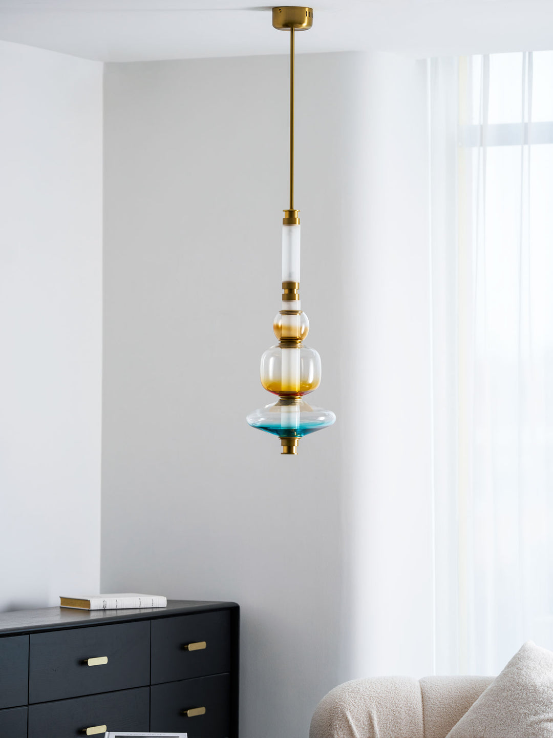 Glass Bead Linear Pendant Light - Vakkerlight