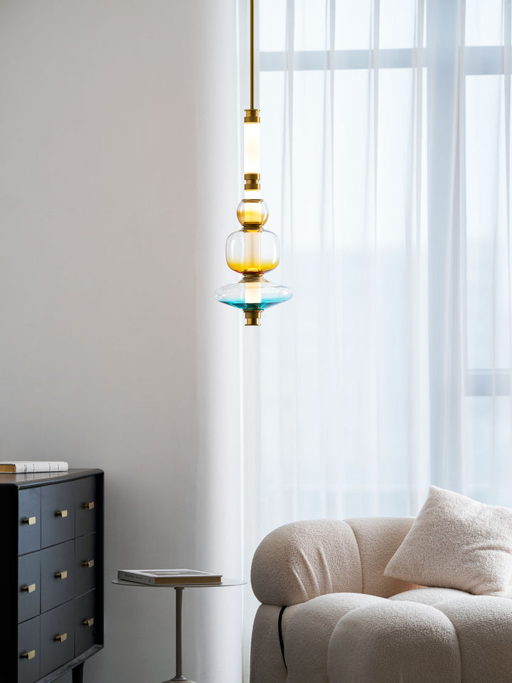 Glass Bead Linear Pendant Light - Vakkerlight