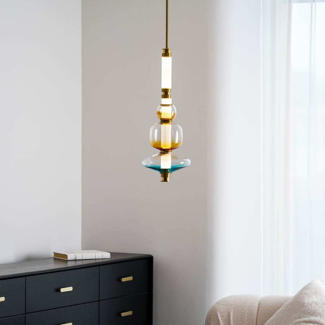Glass Bead Linear Pendant Light - Vakkerlight